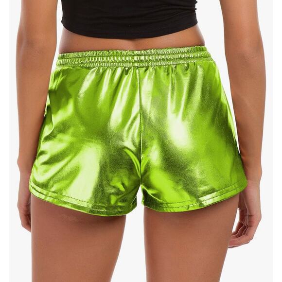 Frog Rave Costume Size XL - Metallic Green shorts garters slippers frog headband - Picture 6 of 8